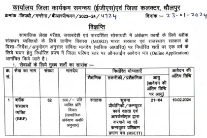 2024 Rajasthan Block Resource Person Recruitment: Opportunities Await!