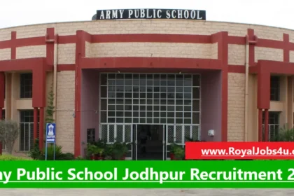 The official notification for Army Public School Jodhpur Recruitment 2024 has been released for various positions.