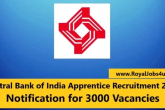 Central Bank of India Apprentice Recruitment 2024: Notification for 3000 Vacancies