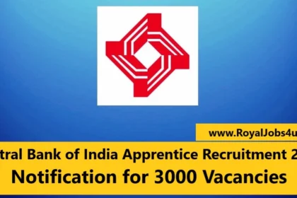 Central Bank of India Apprentice Recruitment 2024: Notification for 3000 Vacancies