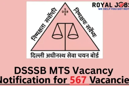 DSSSB MTS Recruitment 2024 डीएसएसएसबी में एमटीएस के 567 पदों पर निकली भर्ती