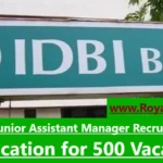 IDBI Bank Junior Assistant Manager Recruitment 2024: Notification for 500 Vacancies