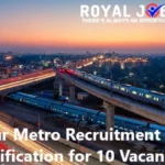 Jaipur Metro Recruitment 2024: Notification for 10 Vacancies
