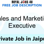 Private Job in Jaipur : Sales and Marketing Executive
