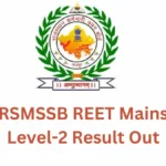 REET Mains Level 2 Final Result 2023