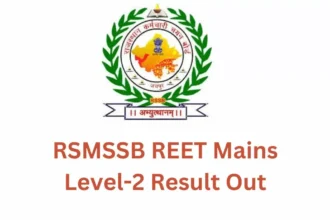 REET Mains Level 2 Final Result 2023