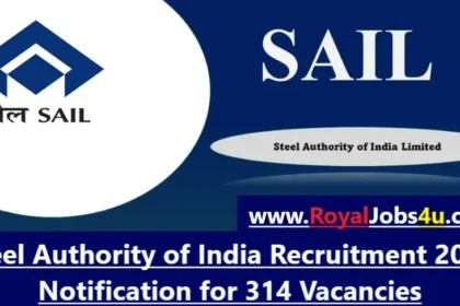 Steel Authority of India Recruitment 2024: Notification for 314 Vacancies