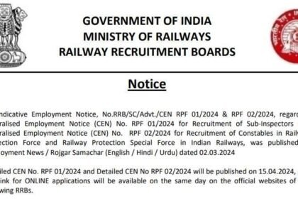 RPF Recruitment 2024: Notification for 4660 Vacancies