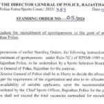 Rajasthan Police Constable Sports Person Recruitment 2024