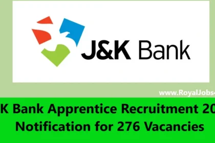 J&K Bank Apprentice Recruitment 2024: Notification for 276 Vacancies