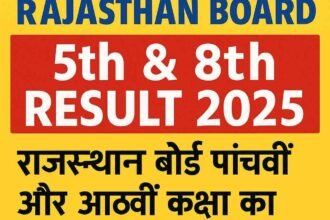 Rajasthan Board 5th 8th Result 2025