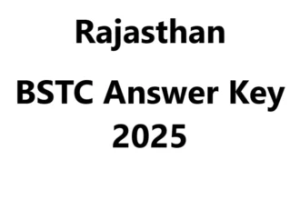 BSTC Answer Key 2025