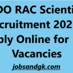 DRDO RAC Scientist B Recruitment 2025