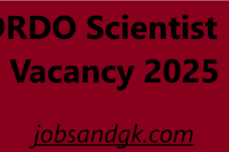 DRDO Scientist B Vacancy 2025
