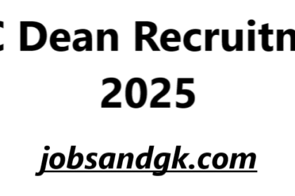 ESIC Dean Recruitment 2025