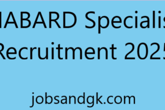 NABARD Specialist Recruitment 2025