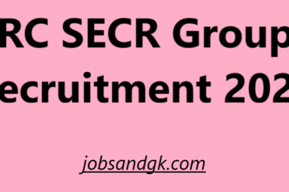 RRC SECR Group C Recruitment 2025