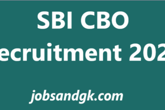 SBI CBO Recruitment 2025