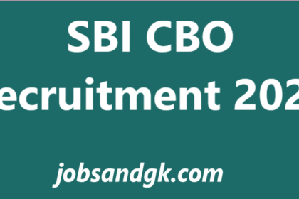SBI CBO Recruitment 2025