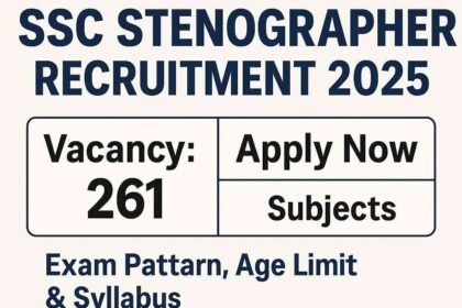 SSC Stenographer Recruitment 2025