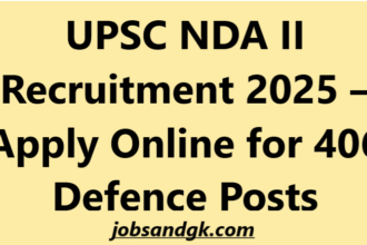 UPSC NDA II Recruitment 2025